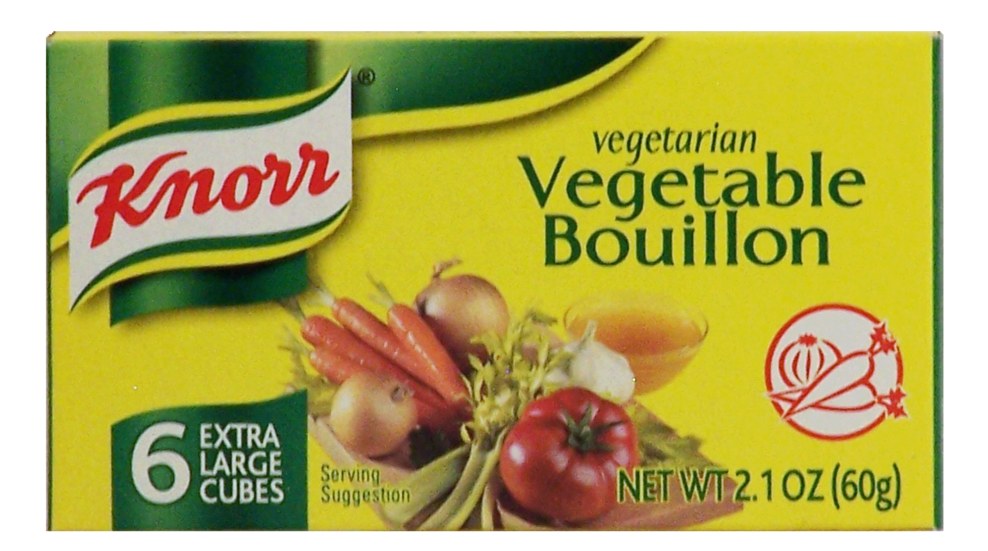 Knorr Bouillon Vegetarian Vegetable Extra Large Cubes 6 Ct Full-Size Picture